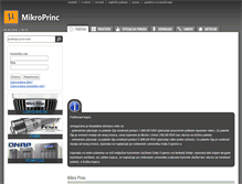 Tablet Screenshot of mikroprinc.com